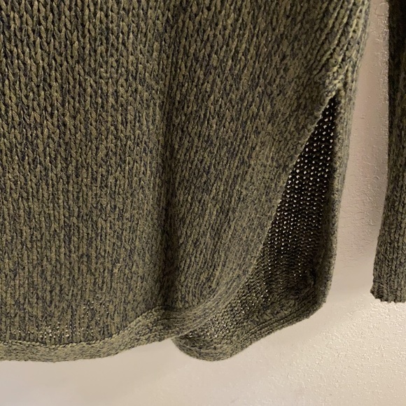 —Large olive green Harper Sweater with elbow pads - Picture 3 of 6